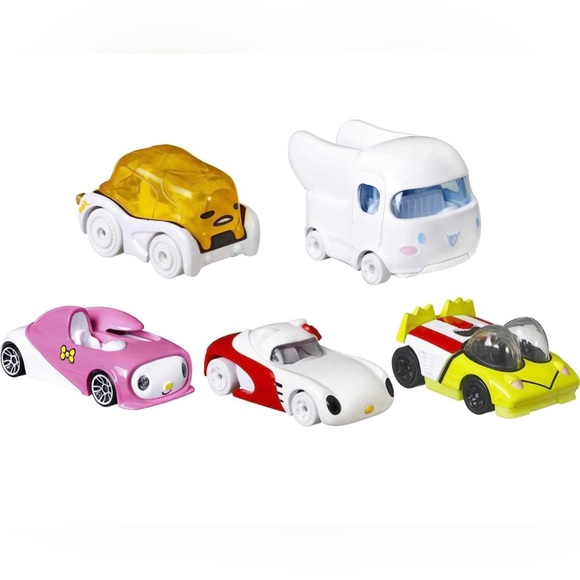Hello Kitty and Friends x Hot Wheels Character Cars - 5 car set & collector box - Picture 2 of 7